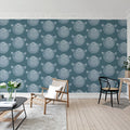 Puffer Fish, Blue Mural Wallpaper - room preview 03