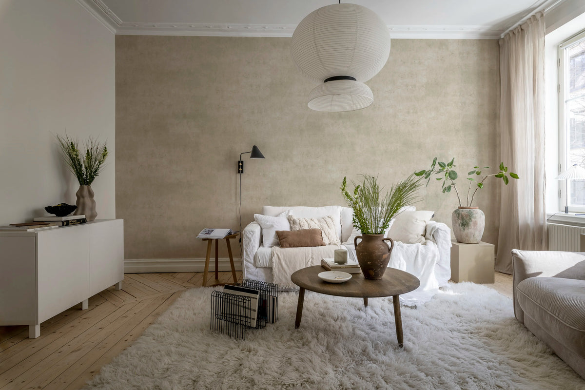 Solid, Sand Mural Wallpaper - room preview 03
