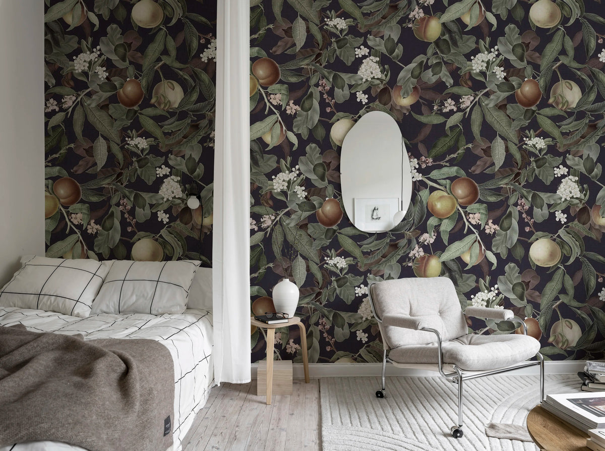 Peach Valley Bold, Midnight Mural Wallpaper - room preview 03