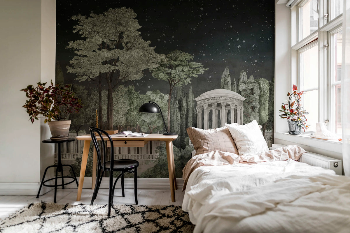 Chatsworth Park, Night Mural Wallpaper - room preview 03