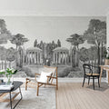 Chatsworth Park Mirrored, Graphite Mural Wallpaper - room preview 03