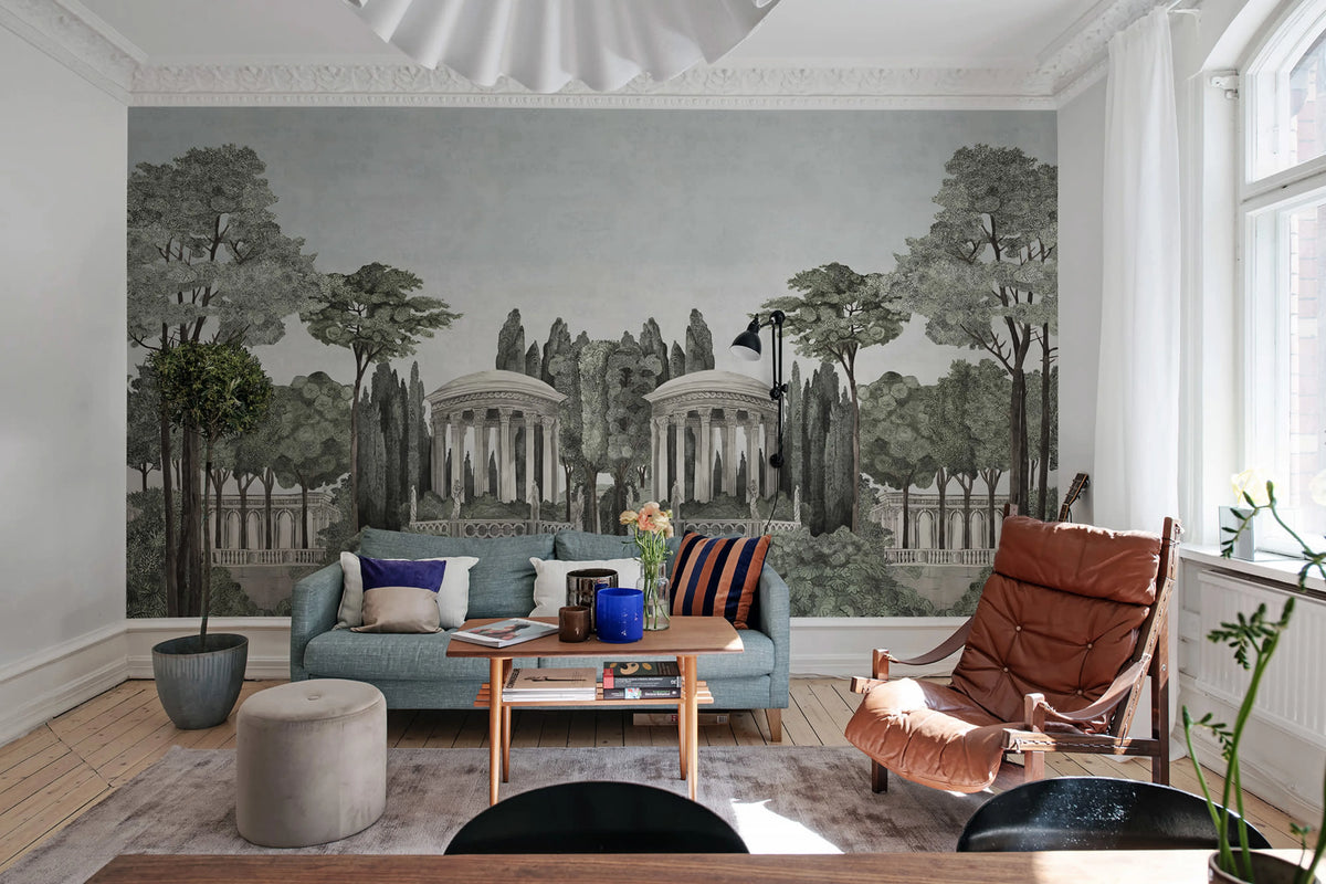 Chatsworth Park Mirrored, Day Mural Wallpaper - room preview 03