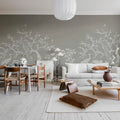 Chinoiserie Blossom, Natural Beige Mural Wallpaper - room preview 03