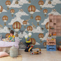 Dreamscape, Baby Blue Mural Wallpaper - room preview 03