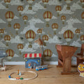 Dreamscape, Greige Mural Wallpaper - room preview 03