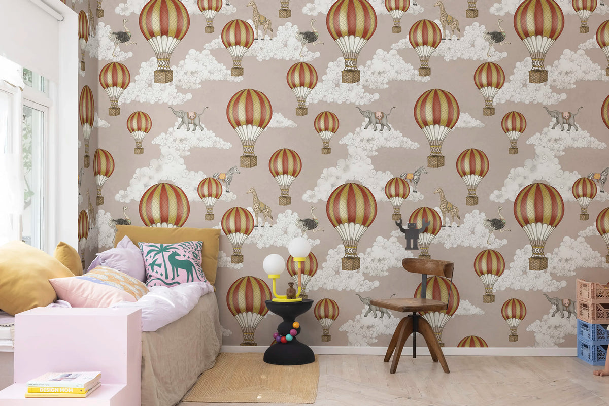 Dreamscape, Dusty Pink Mural Wallpaper - room preview 03