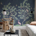 Monkeys Paradise, Dark Blue Mural Wallpaper - room preview 03