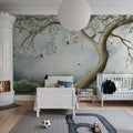 Tree of Dreams, White Mural Wallpaper - room preview 03