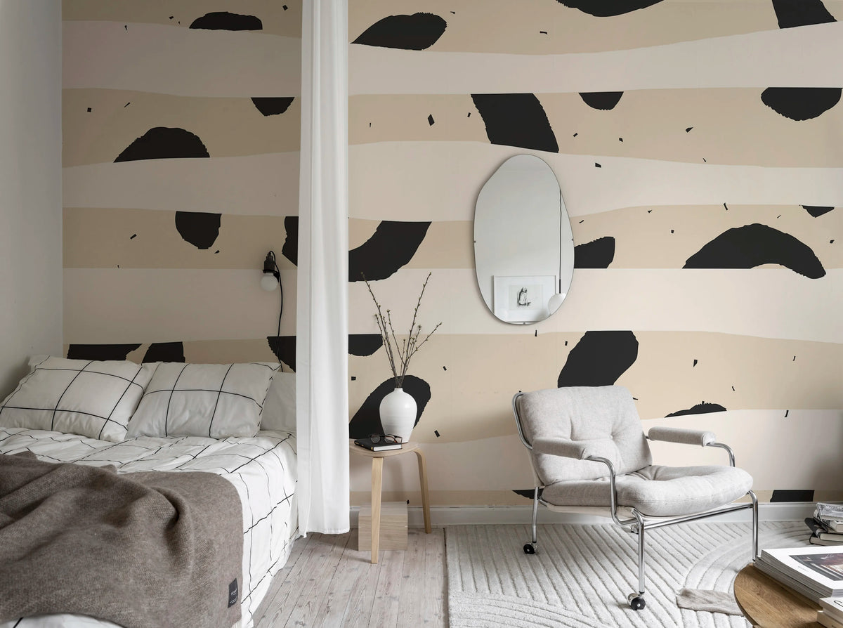 Crazy Stripes Mural Wallpaper - room preview 03
