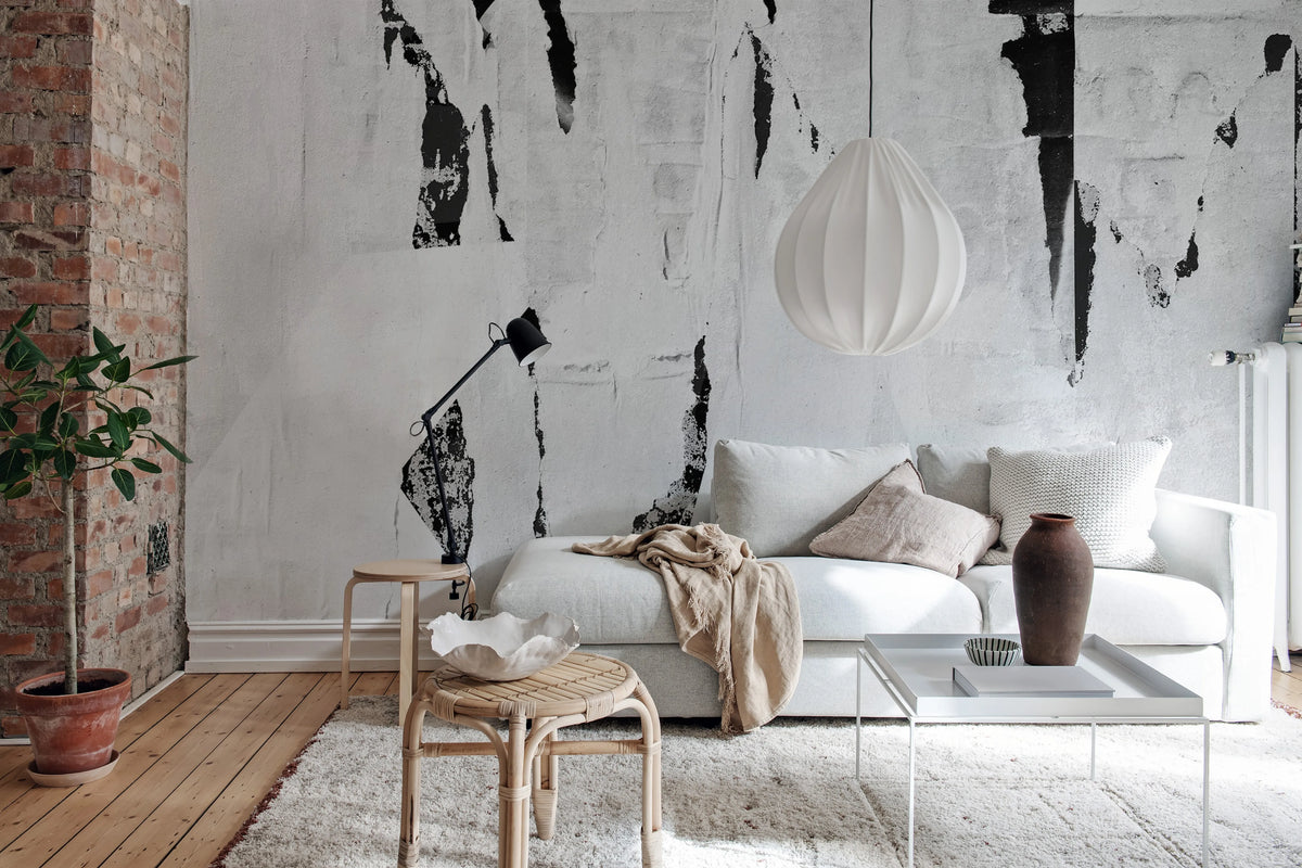 Rip Off, Graphite Mural Wallpaper - room preview 03