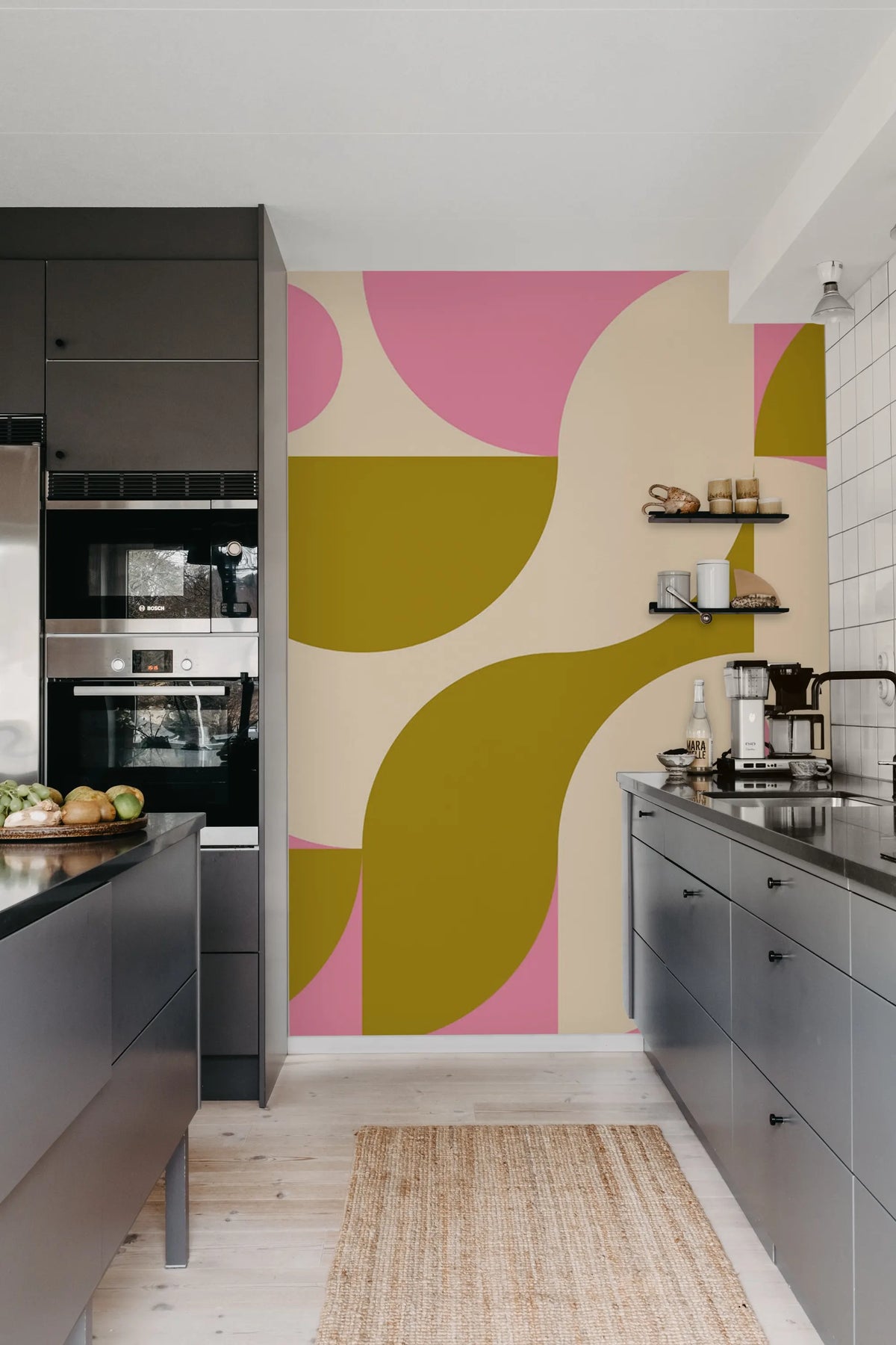 Geometrique Mural Wallpaper - room preview 03