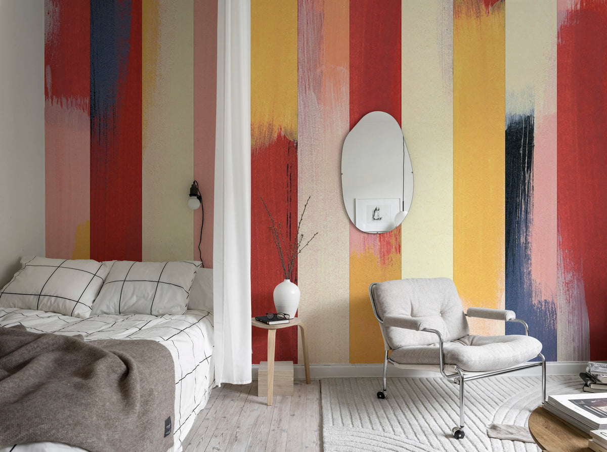 Paint Stripes, Multi Mural Wallpaper - room preview 03