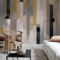 Paint Stripes, Soft Mural Wallpaper - room preview 03