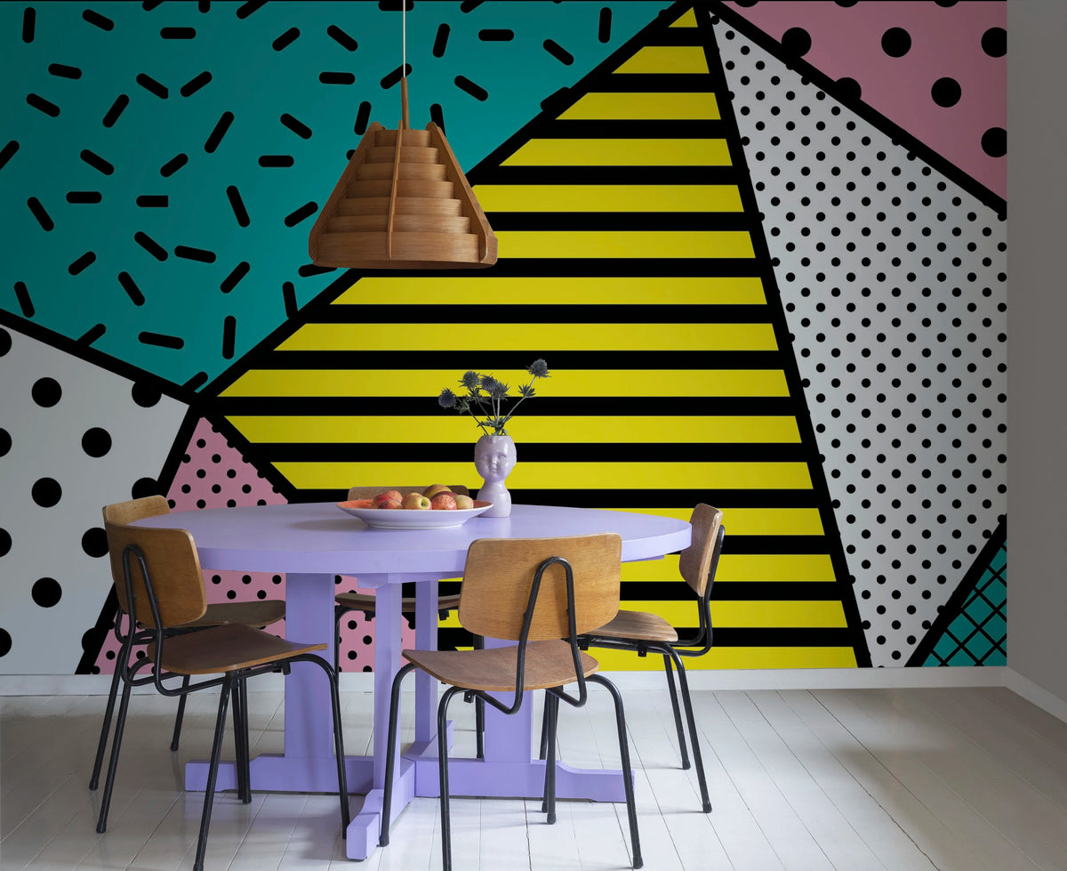 Retro Vibes Mural Wallpaper - room preview 03