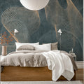 Affluence, Sapphire Mural Wallpaper - room preview 03