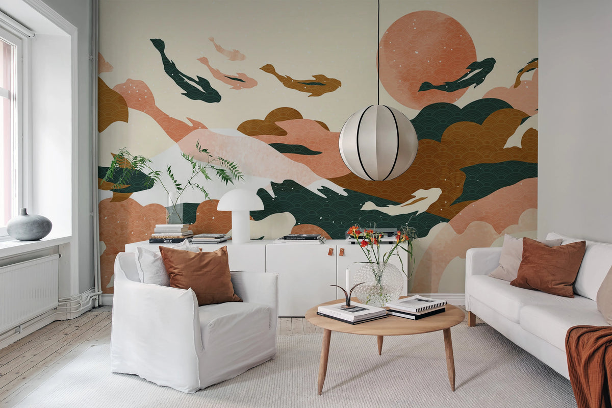 Japandi Mural Wallpaper - room preview 03