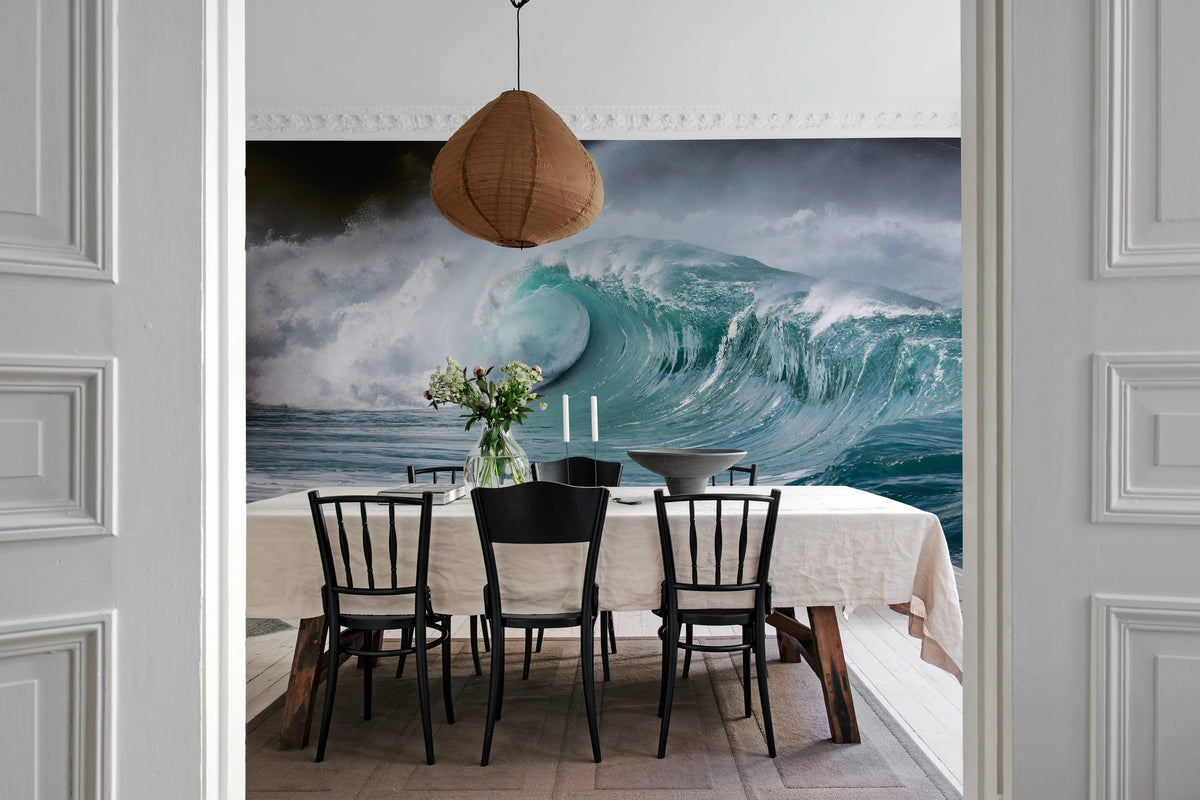 Single Wave Mural Wallpaper - room preview 03