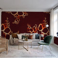 Lightning Clownfish, Velvet Mural Wallpaper - room preview 03