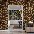 Spotted Puffer, Brown Mural Wallpaper - room preview 03