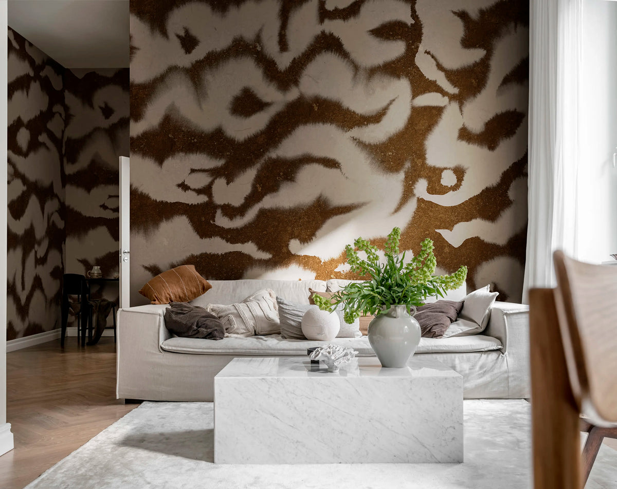 Guppy, Lightbrown Mural Wallpaper - room preview 03