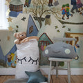 Friendly Town, Winter Mural Wallpaper - room preview 03