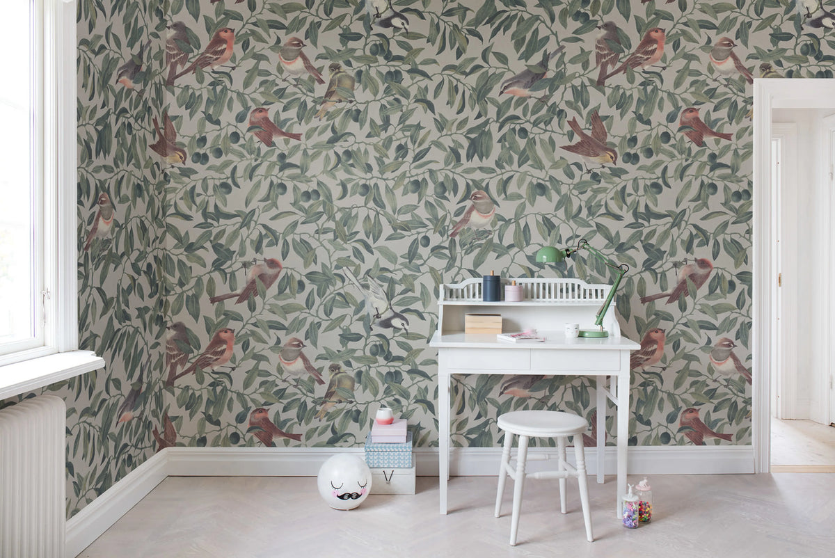 Backwood Birds, Sand Mural Wallpaper - room preview 03