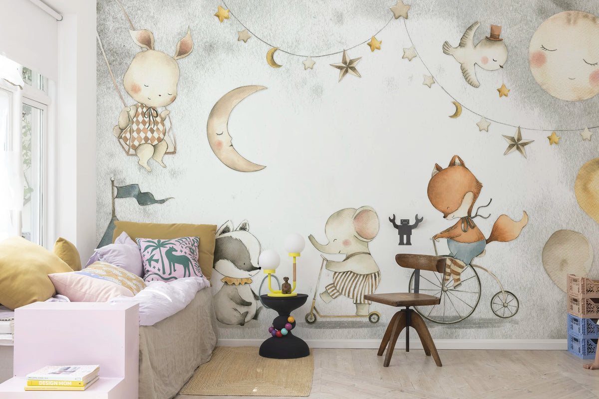 Happy Circus Mural Wallpaper - room preview 03