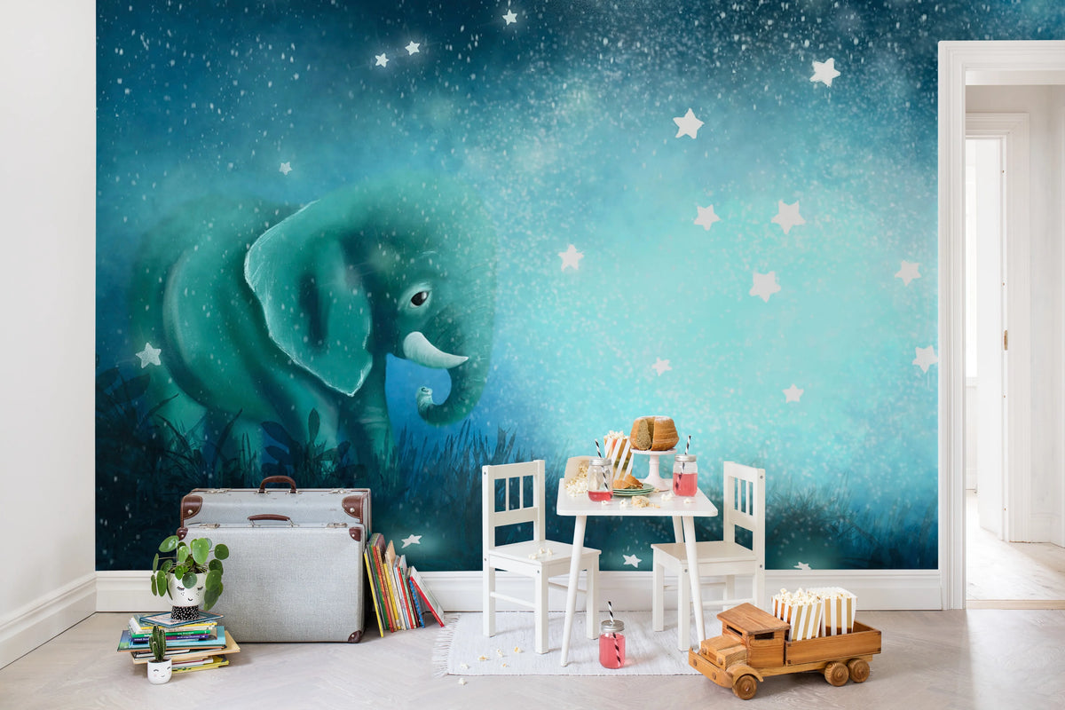 Elephant Dreams Mural Wallpaper - room preview 03