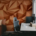 Acoustic Panel, Orange Mural Wallpaper - room preview 03