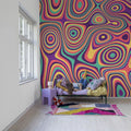 Whimsical Mural Wallpaper - room preview 03