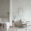 Cute Stars, Mint Mural Wallpaper - room preview 03