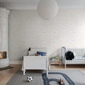Cute Stars, Peach Mural Wallpaper - room preview 03