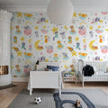 Cute Stickers Mural Wallpaper - room preview 03