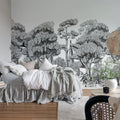 Forest Park, Graphite Mural Wallpaper - room preview 03