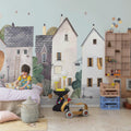 Cute Village, Pastel Mural Wallpaper - room preview 03