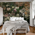 Drape of Roses, Midnight Mural Wallpaper - room preview 03