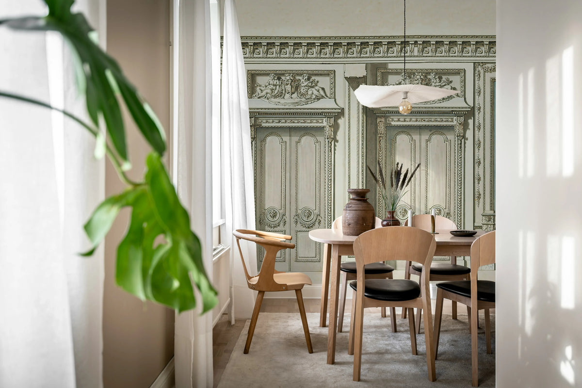 Historical Room, Beige Mural Wallpaper - room preview 03