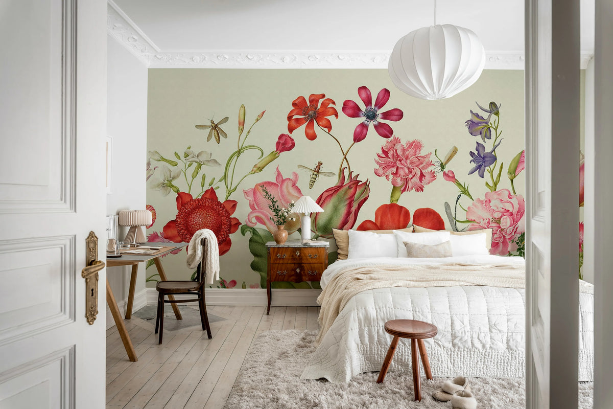 Wild Flowers, Summer Mural Wallpaper - room preview 03