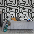 Race Track, Graphite Mural Wallpaper - room preview 03