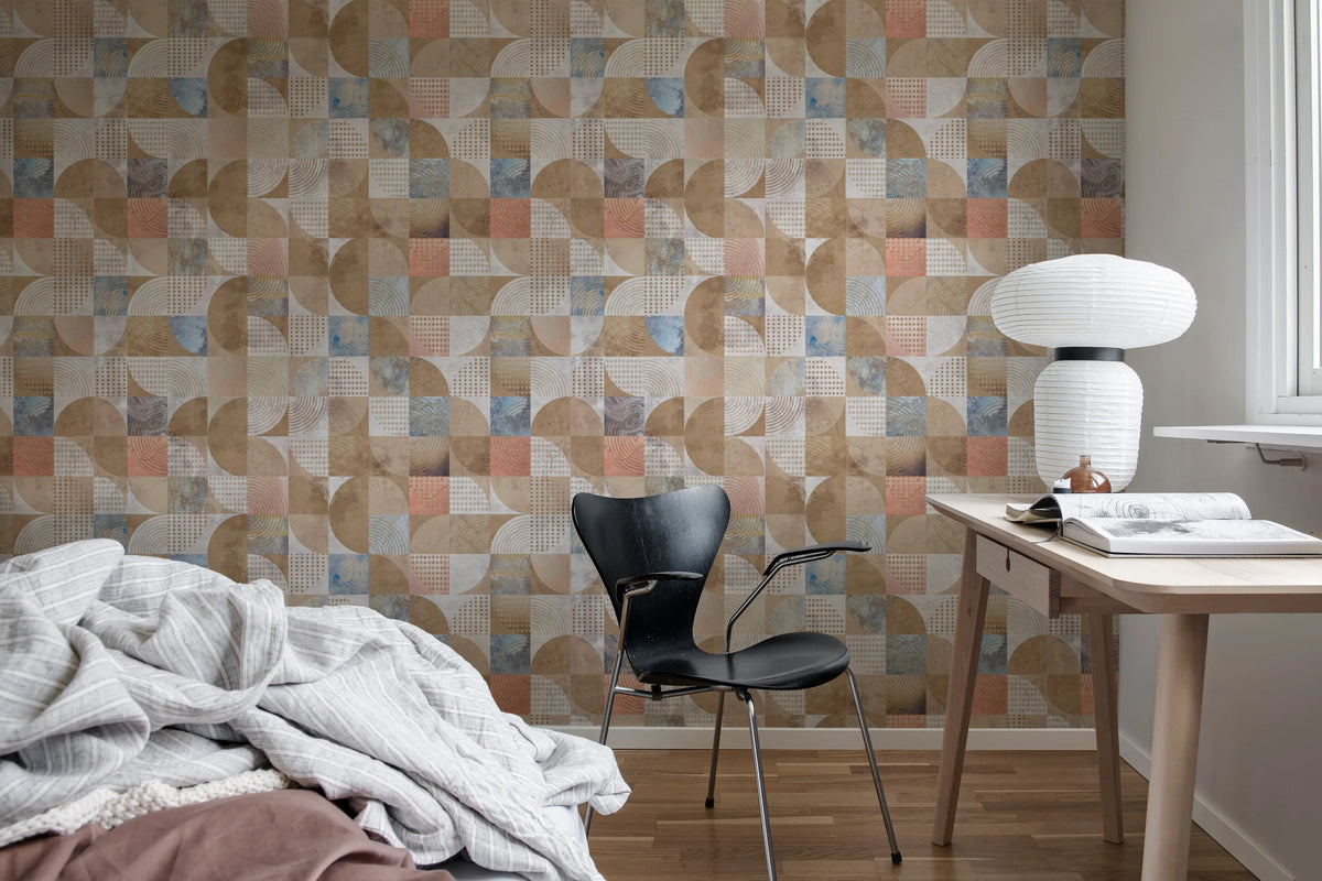 Multi Blocks, Sand Mural Wallpaper - room preview 03