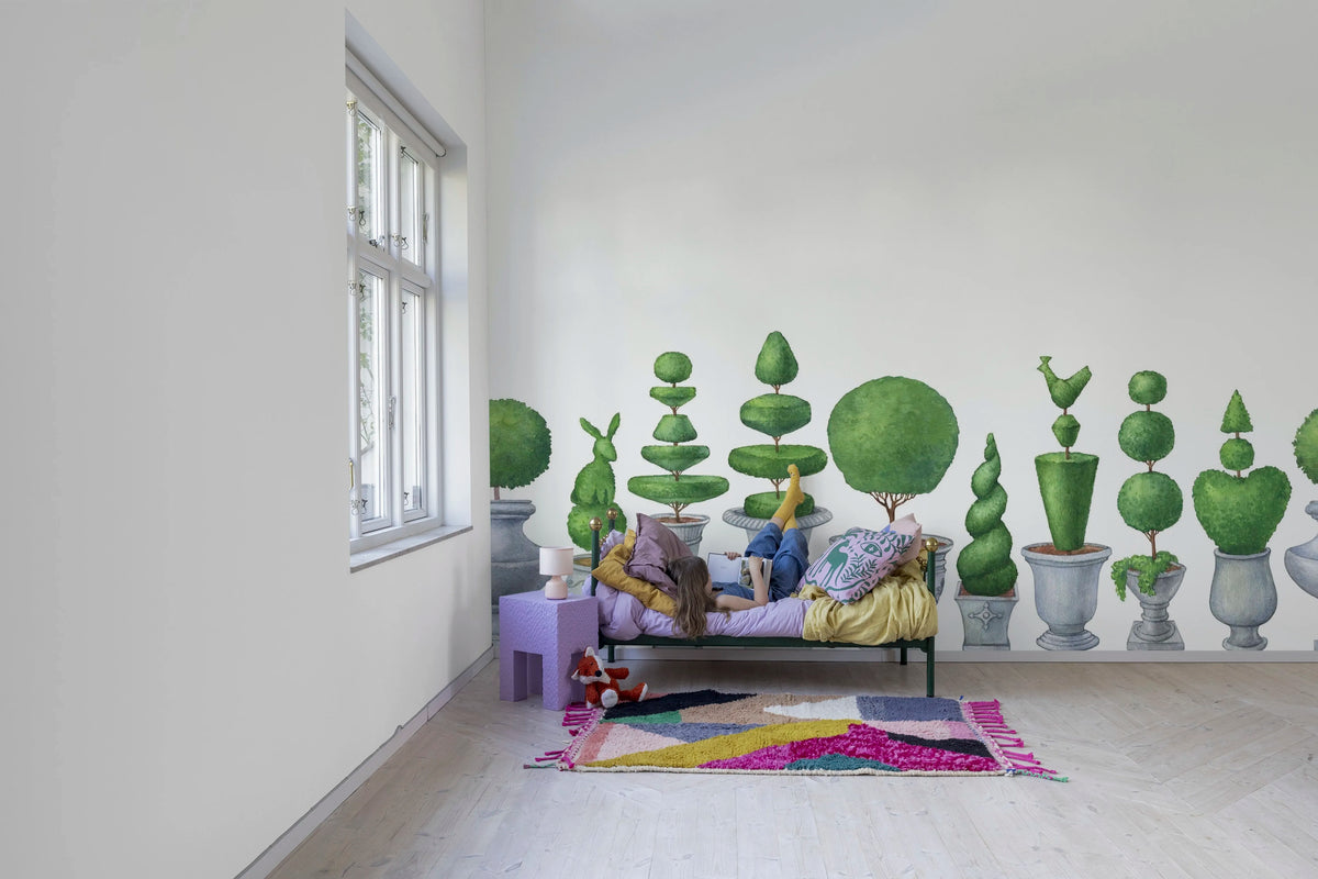 Pot Garden Mural Wallpaper - room preview 03