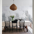 Hummingbird Leafs Mural Wallpaper - room preview 03