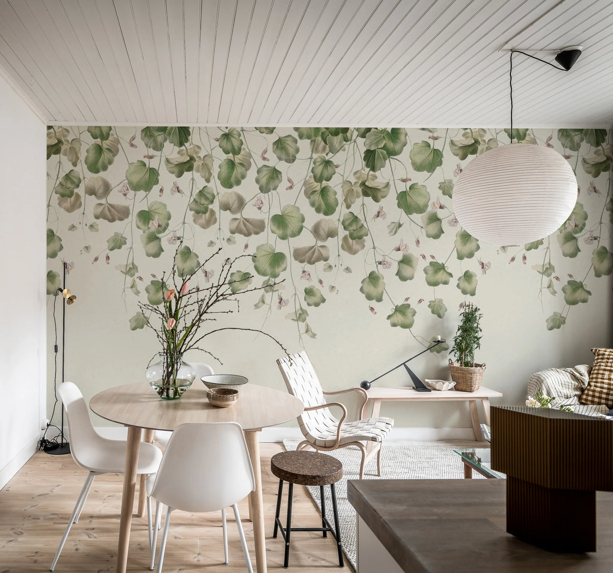 Dangling Ivy, Soft Mural Wallpaper - room preview 03
