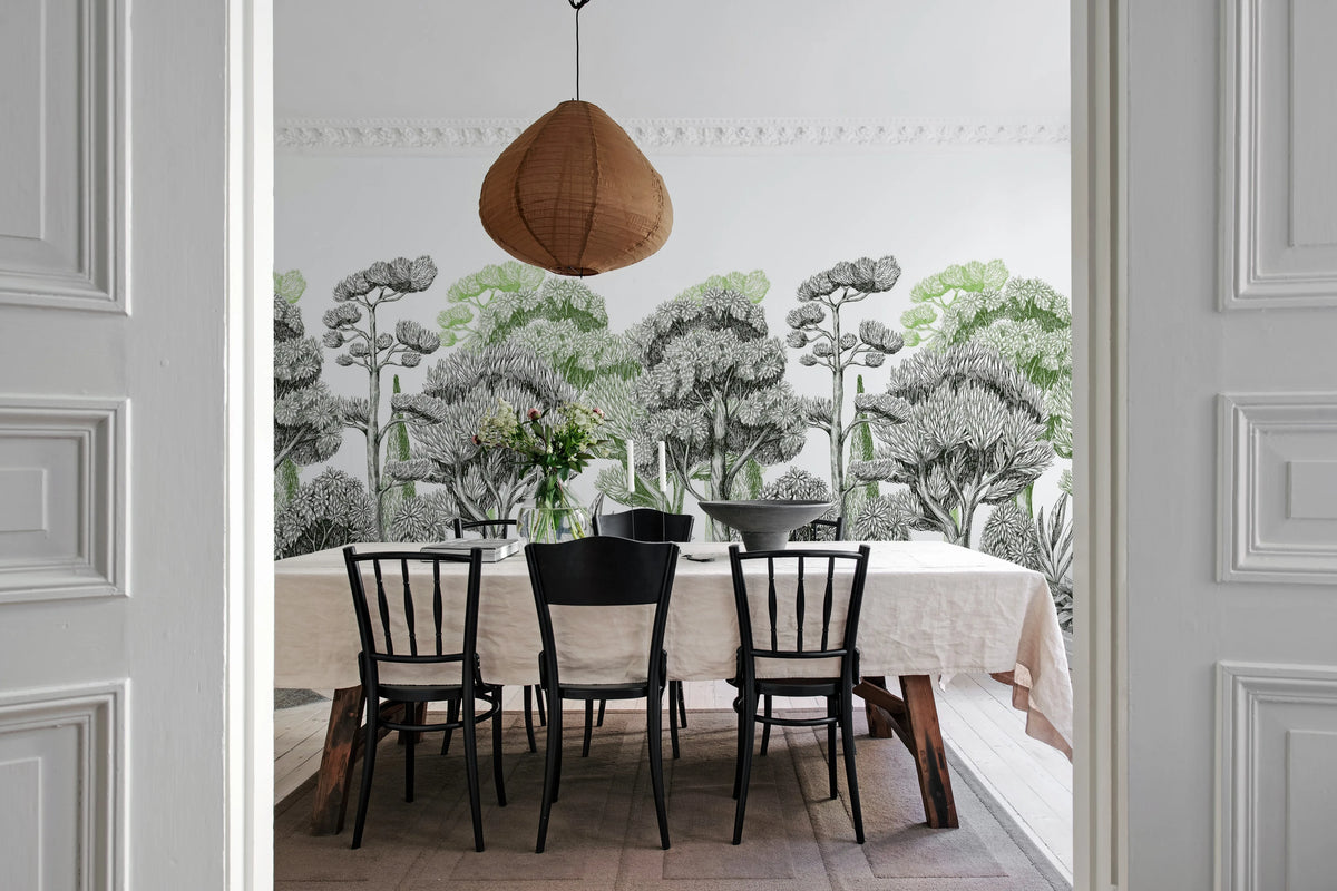 Forest Park, Green Mural Wallpaper - room preview 03