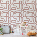 Race Track, Soft Pink Mural Wallpaper - room preview 03