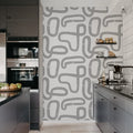 Race Track, Gray Mural Wallpaper - room preview 03