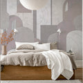 Lovely Arches, Gray Mural Wallpaper - room preview 03