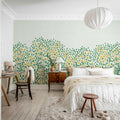 Blossom Tree, Yellow Mural Wallpaper - room preview 03