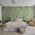 Lullaby, Green Mural Wallpaper - room preview 03