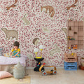 Lullaby, Pink Mural Wallpaper - room preview 03